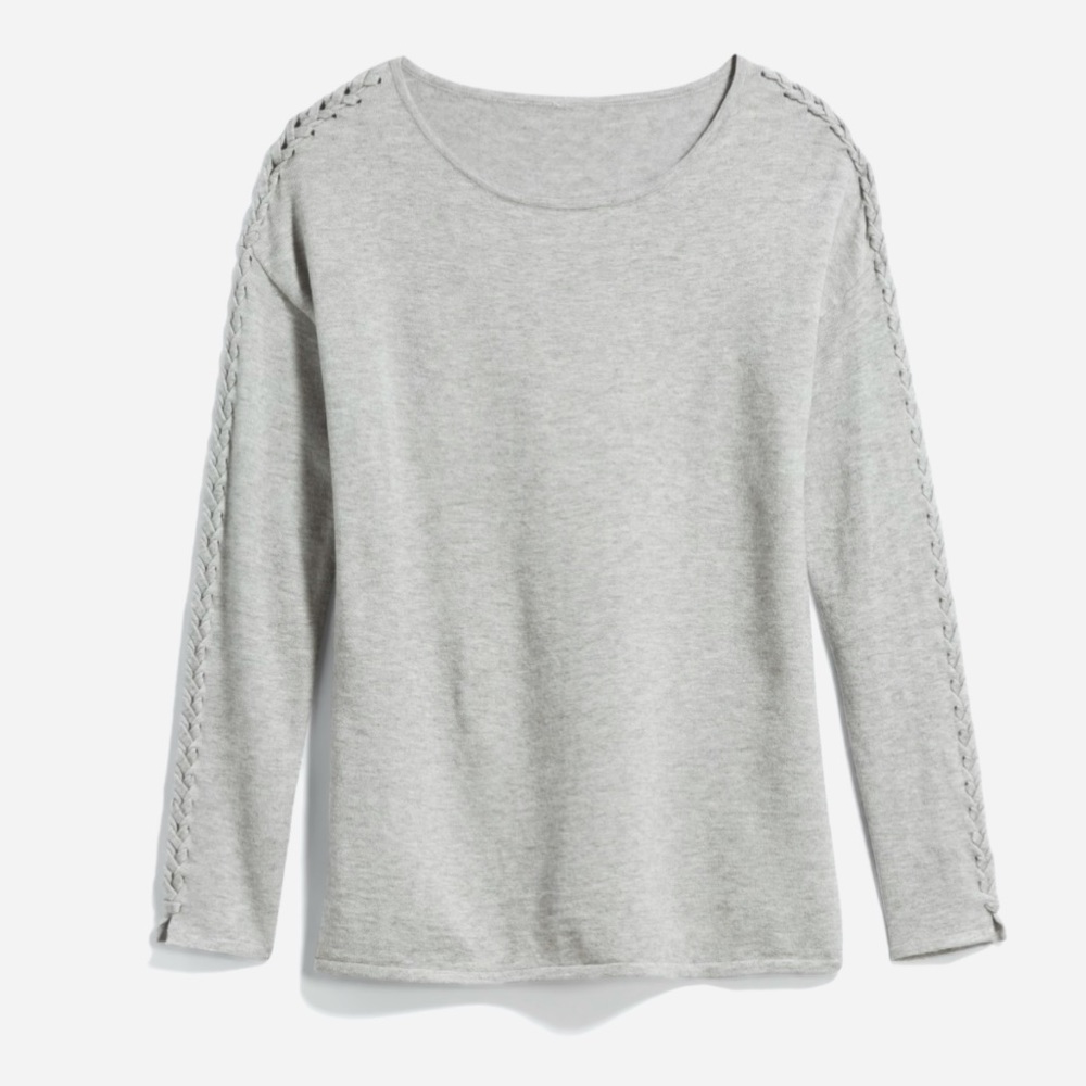 Clolourworks Braided Sleeve Top Size S